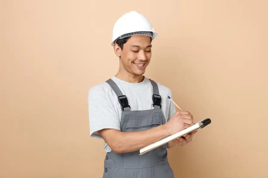 Blog - 3. Atributiile unui instalator, principalele activitati si responsabilitati_Instalator care lucreaza in domeniul constructiilor si se ocupa de verificarea si notarea detaliilor tehnice
